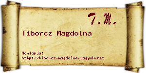 Tiborcz Magdolna névjegykártya